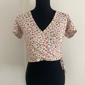 Mixed Fruit Crop Top • M •Forever 21